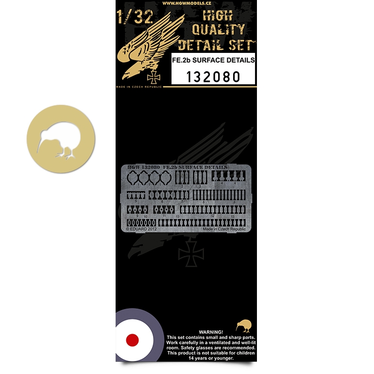 1/32 FE.2b - Surface Details - Photo-etched Sets  - Wingnut Wings