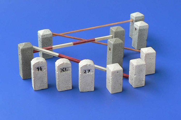 1/48 Stone bollards resin dio accessories