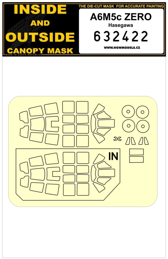 1/32 A6M5c ZERO - Masks - Hasegawa