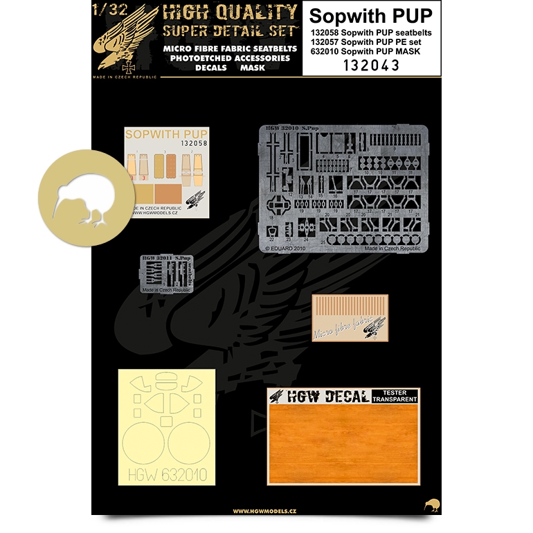 1/32 Sopwith Pup - Super Detail Set - Photo-etched Sets  - Wingnut Wings