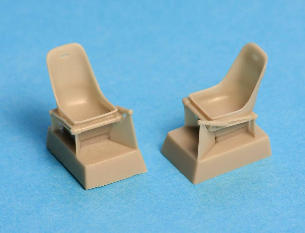 1/48 Bf-109E seats without harness - Resin 