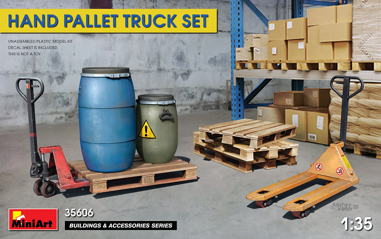 1/35 Hand Pallet Truck Set