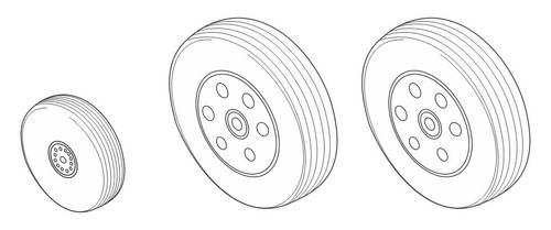 1/48 Bae Hawk 100 series - Wheels for Airf.