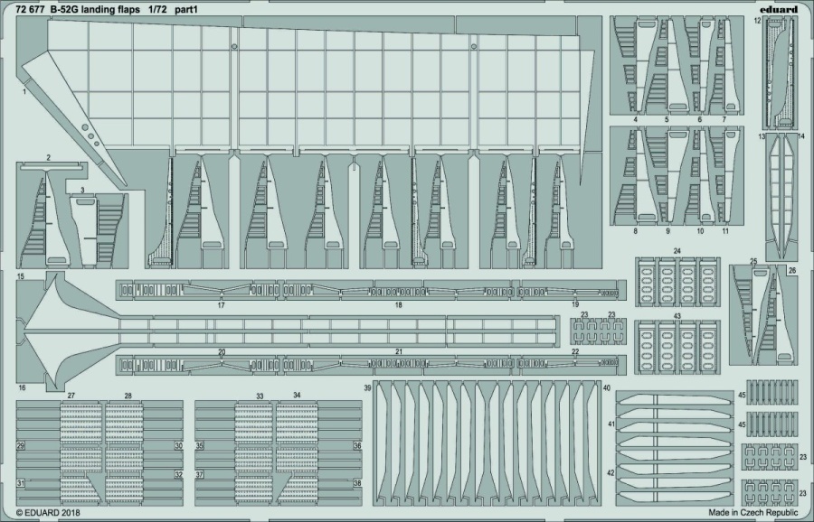 1/72 B-52 landing flaps for MODELCOLLECT kit