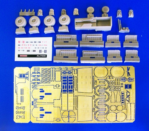 1/72 Wheel bays for C-121 Warning star