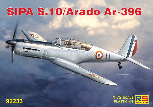 Plastikový model letadla 1/72 SIPA S.10/Arado Ar 396 4 decal v. for France, Luftwaffe