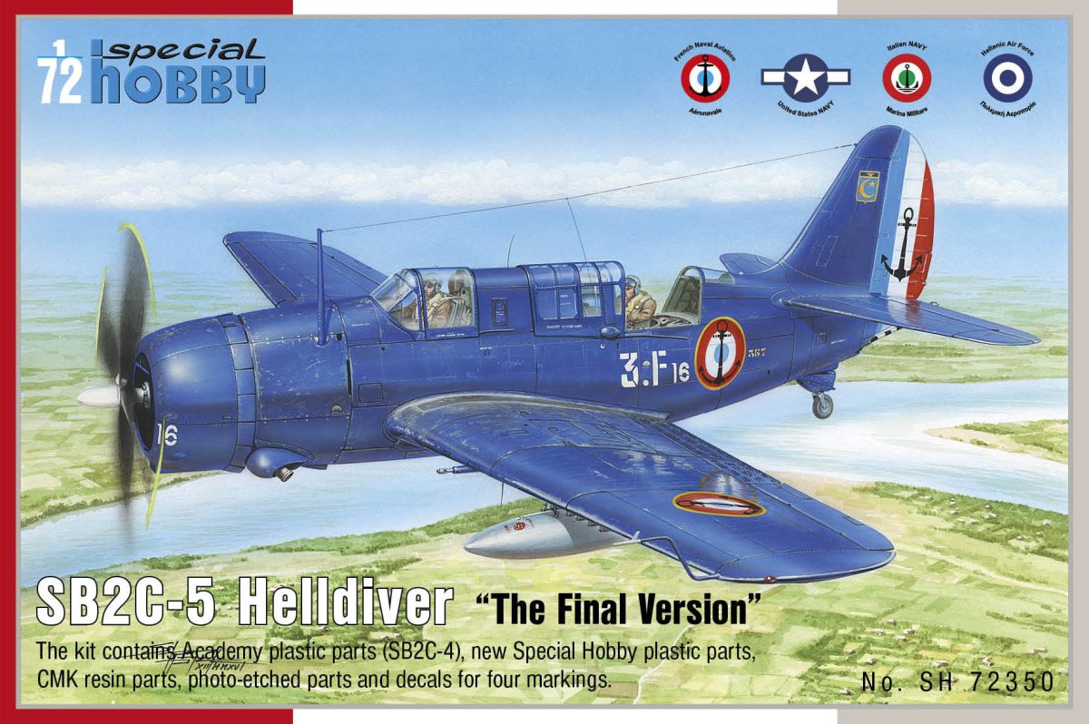 Plastikový model letadla 1/72 SB2C-5 Helldiver The Final Version