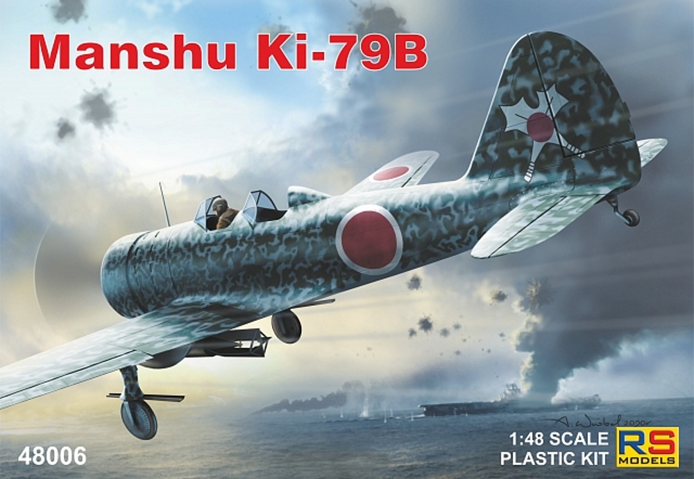 Plastikový model letadla 1/48 Manshu Ki-79 B Trainer   3 decal v. for Japan, Indonesia