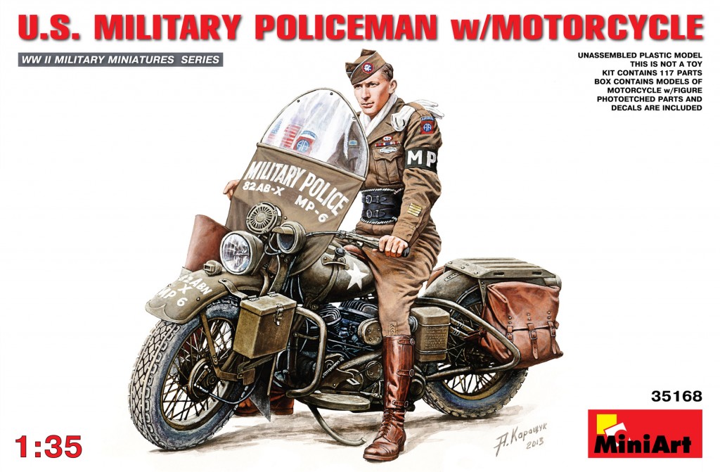 1/35 U.S.Millitary Policeman with Motorcycle