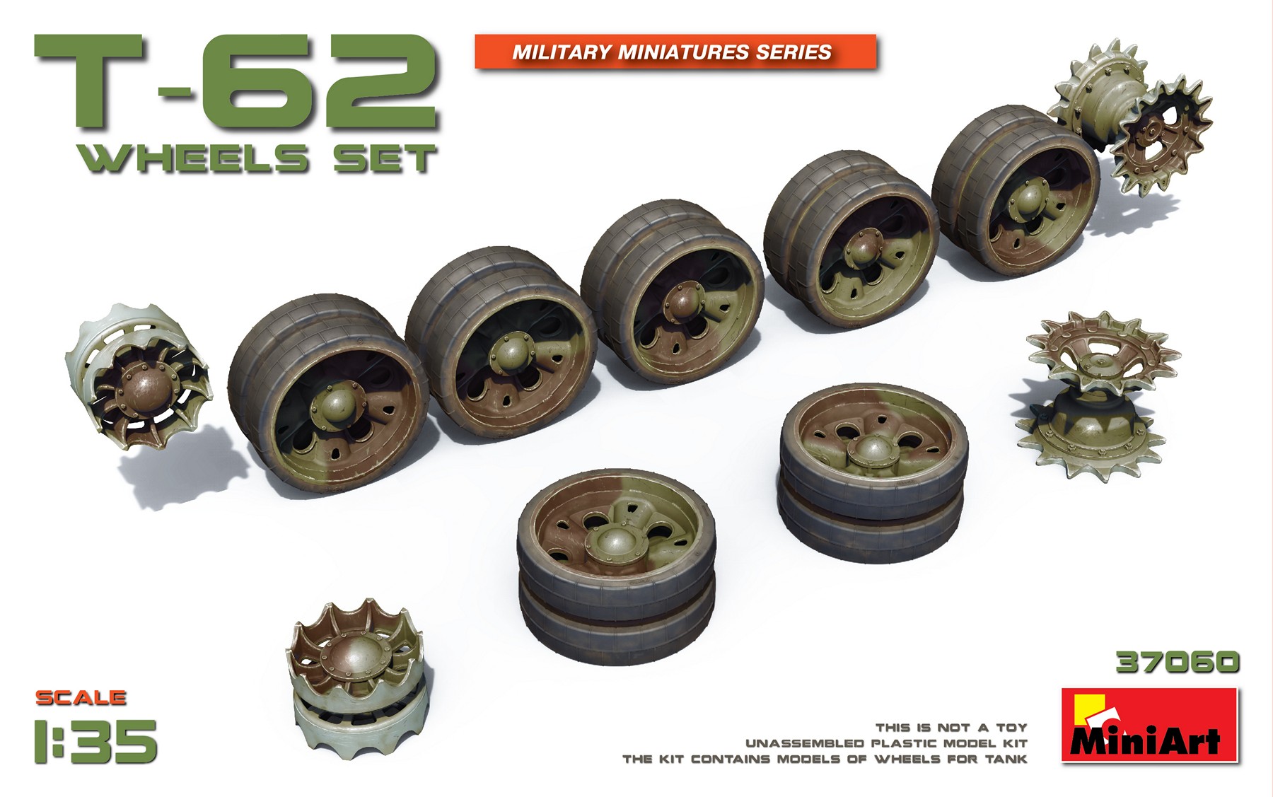 1/35 T-62 Wheels Set