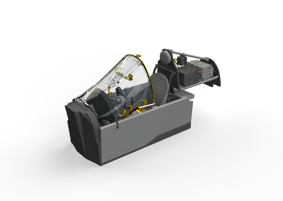 1/48 P-38F cockpit for TAMIYA kit