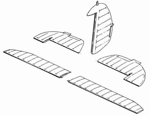 1/48 Hurricane Mk.II - control surfaces set for HA