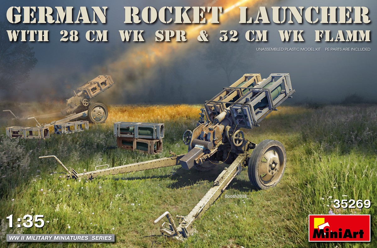 1/35 German Rocket Launcher with 28cm WK Spr & 32cm WK Flamm