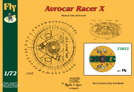 1/72 Avrocar Racer X  Fly