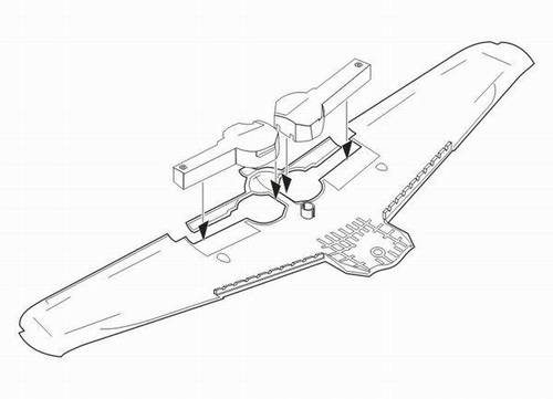 1/32 A6M5 Zero - undercarriage bays set for TAM