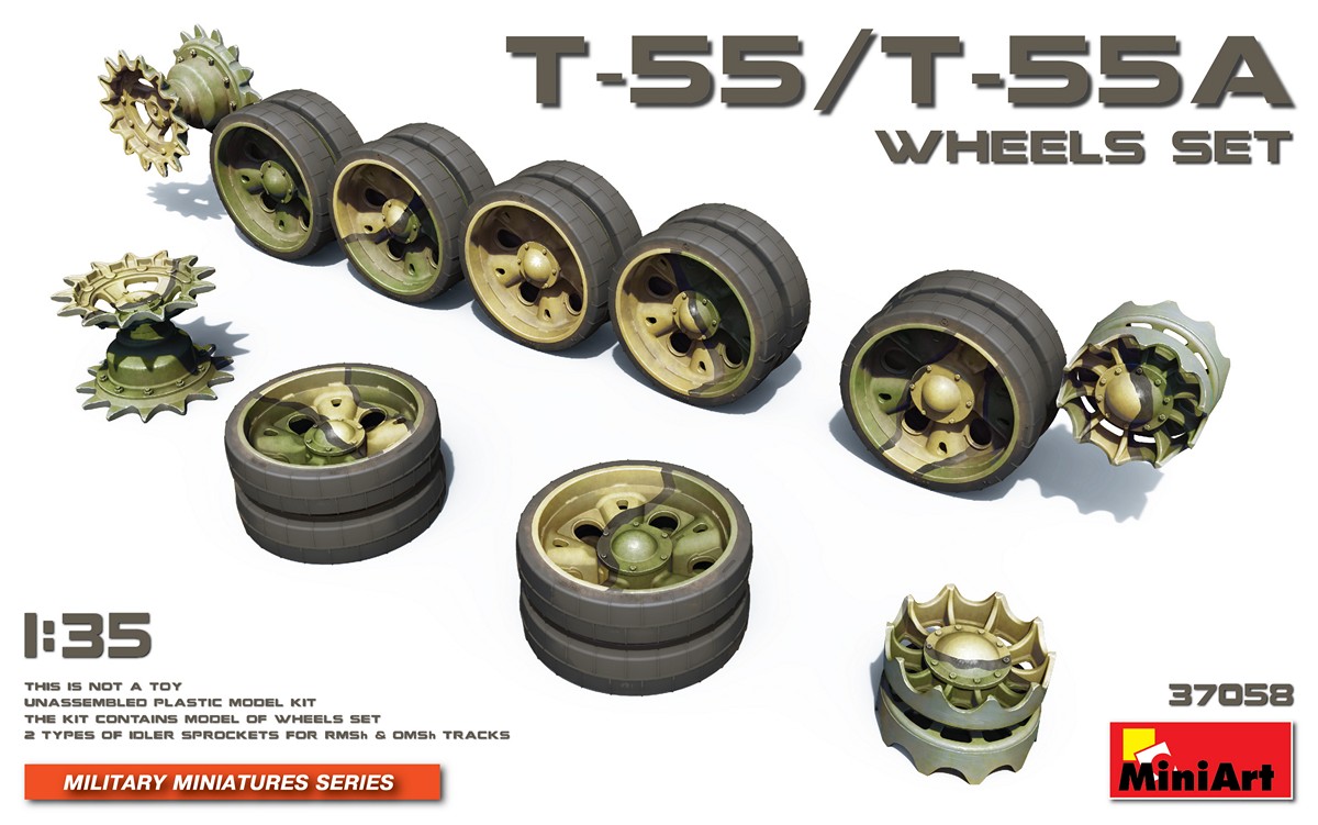 1/35 T-55/T-55A Wheels Set