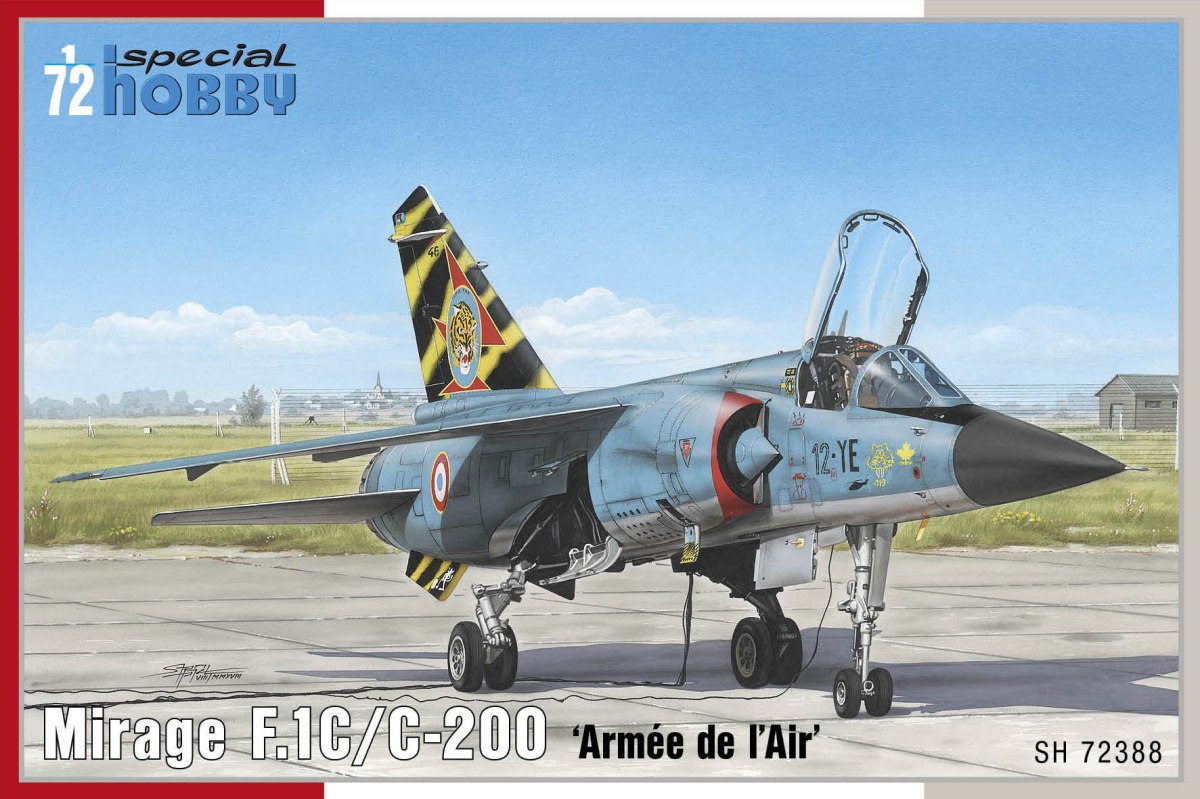 Plastikový model letadla 1/72 Mirage F.1C/C-200 Armée de `l Air