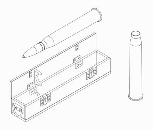 1/35 Ammunition with box part IV 88 mm PaK 43L71 f