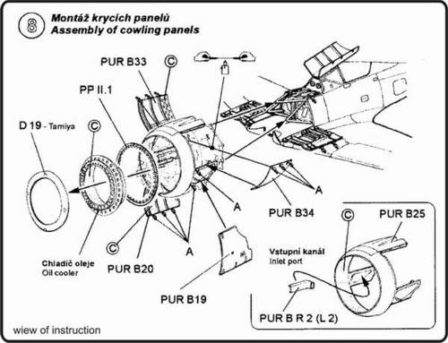 1/48 Fw 190 A5/A7 - engine conversion set for TAM