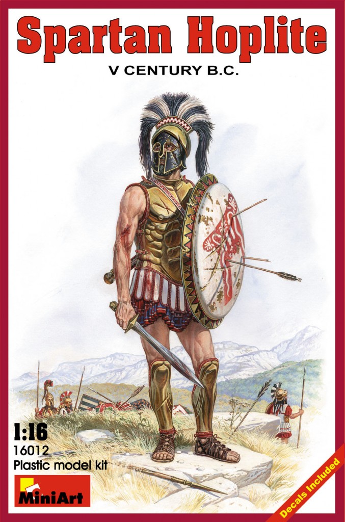 1/16 Spartan Hoplite.  V century B.C.