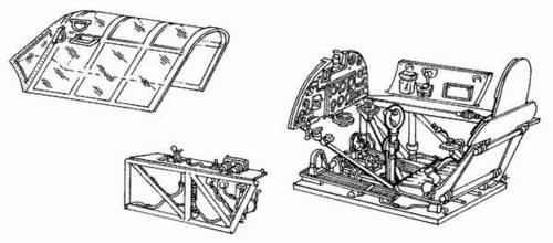 1/48 Hurricane Mk.II - interior set for HAS