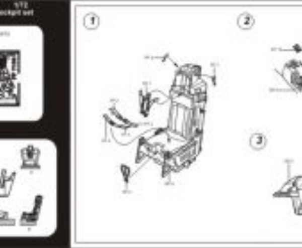 1/72 F-16C Fighting Falcon cockpit set