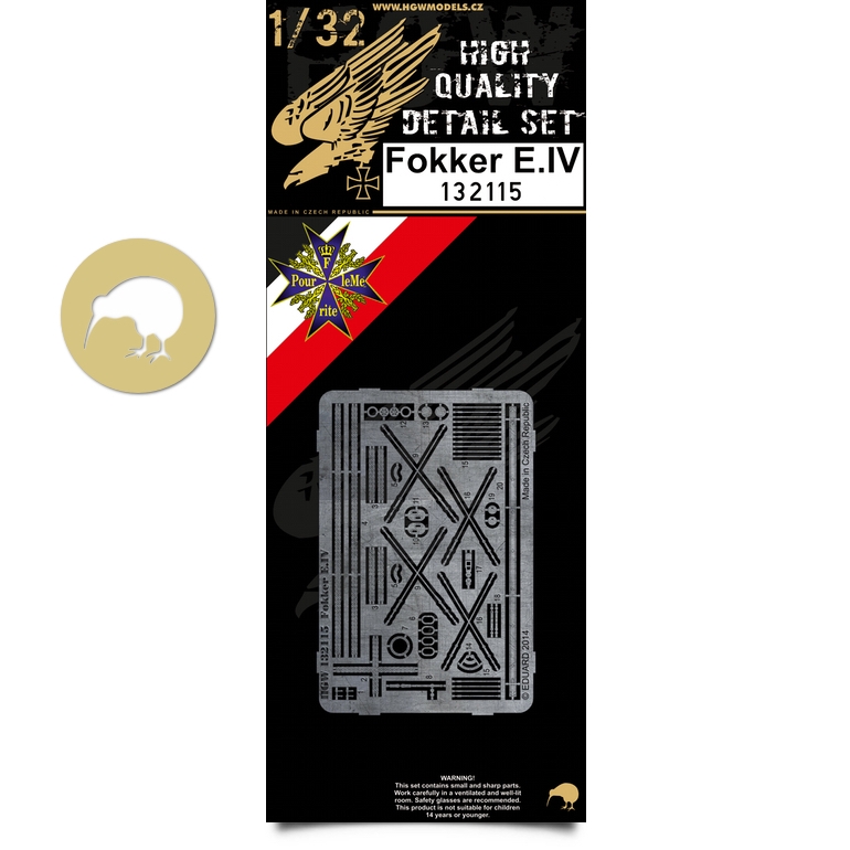 1/32 Fokker E.IV - Photo-etched Sets  - Wingnut Wings