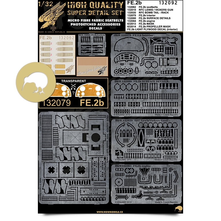 1/32 FE.2b - Super Detail Set - Photo-etched Sets  - Wingnut Wings