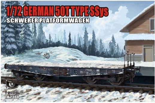 1/72 GERMAN 50T TYPE SSYS SCHWERER PLATFORMWAGEN