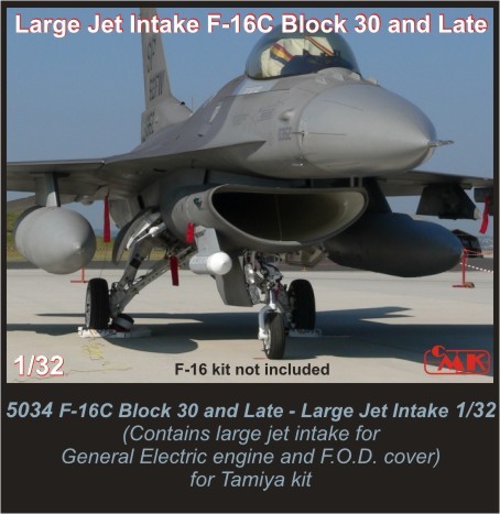 1/32 F-16C Block 30 and Late-Large Jet Intake for