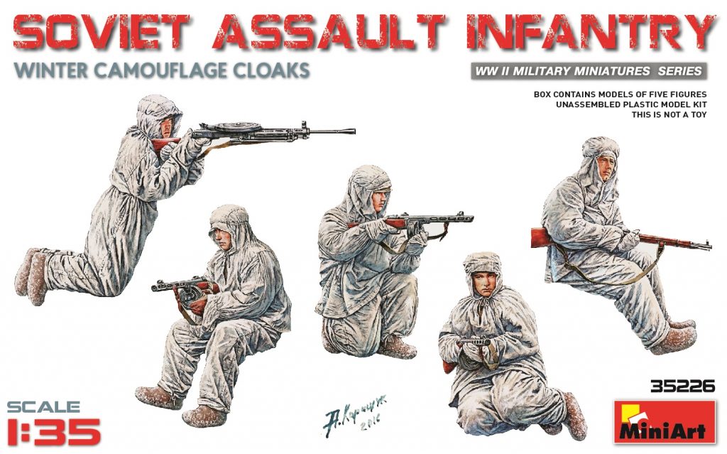 1/35 Soviet Assault Infantry (Winter Camouflage Cloaks)