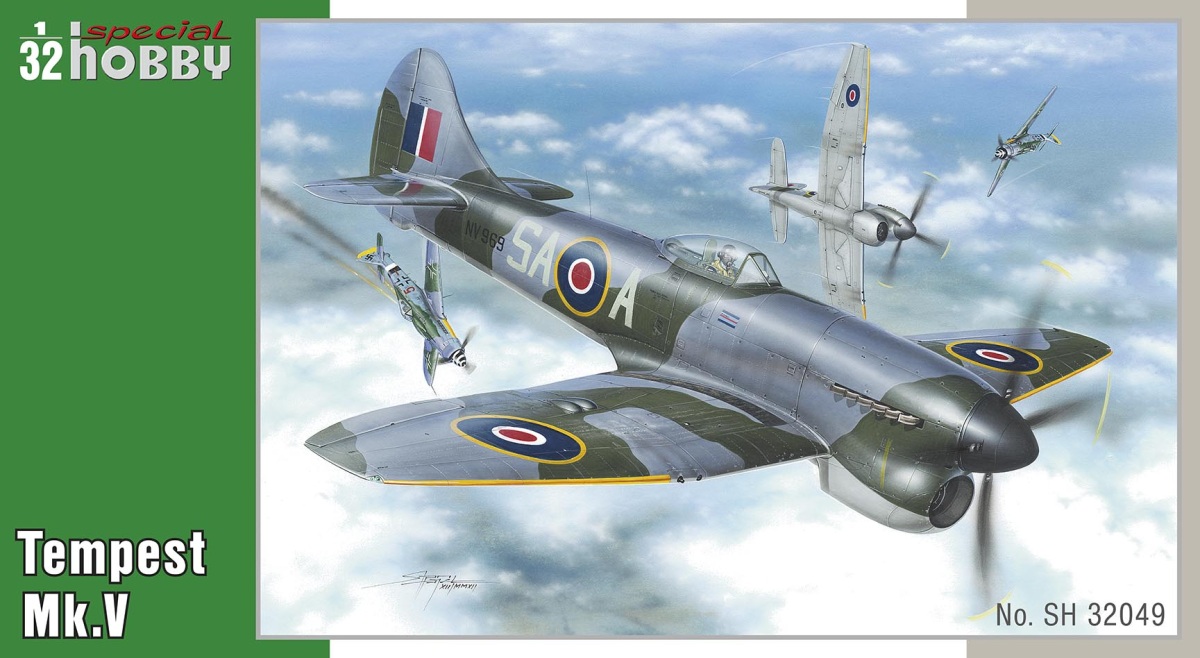 Plastikový model letadla 1/32 Hawker Tempest Mk.V