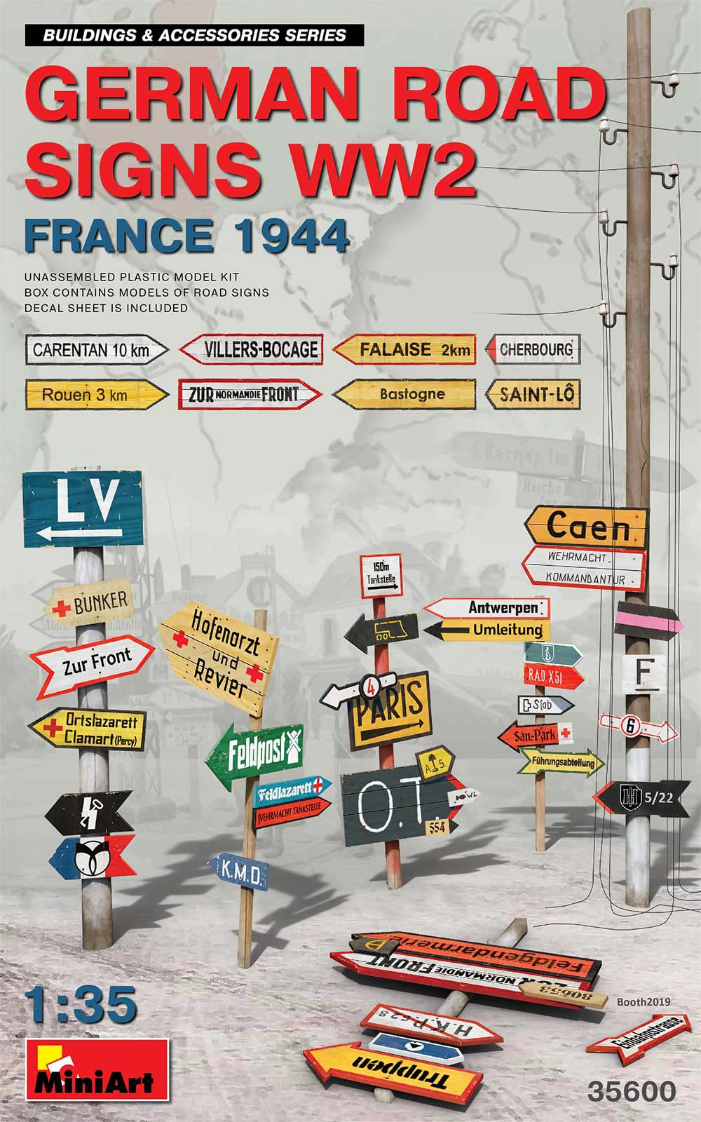 1/35 German Road Signs WW2 (France 1944)