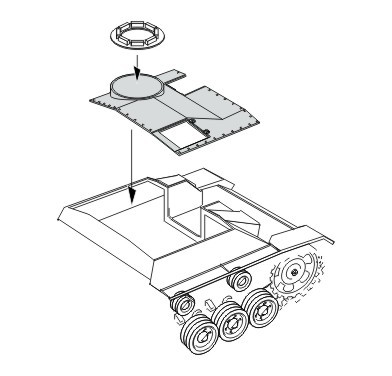 1/35 StuG III Ausf.G Correction Roof early version