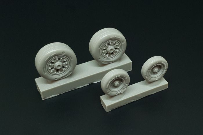 1/48 F/A-18 Wheels resin set of wheels