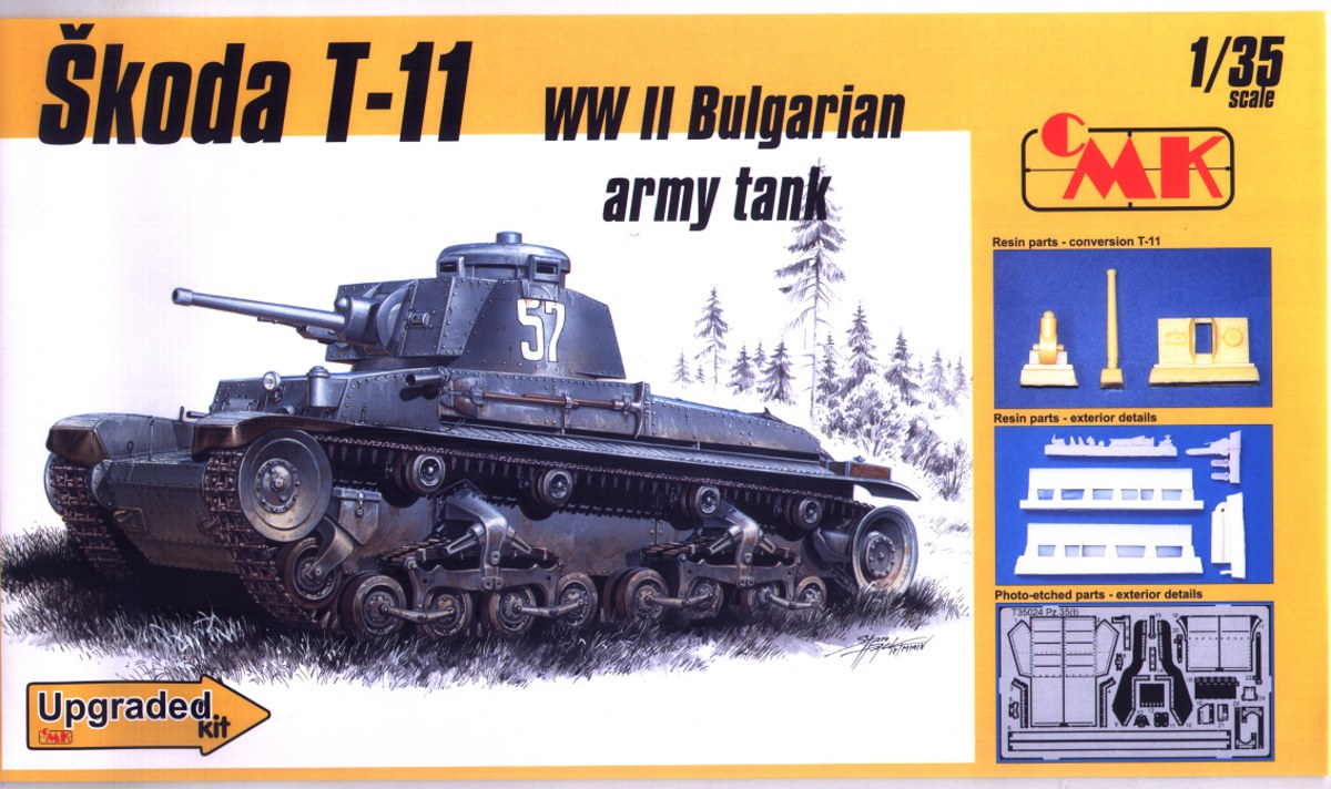 Plastikový model tanku 1/35 Skoda T-11 Bulgarian Tank