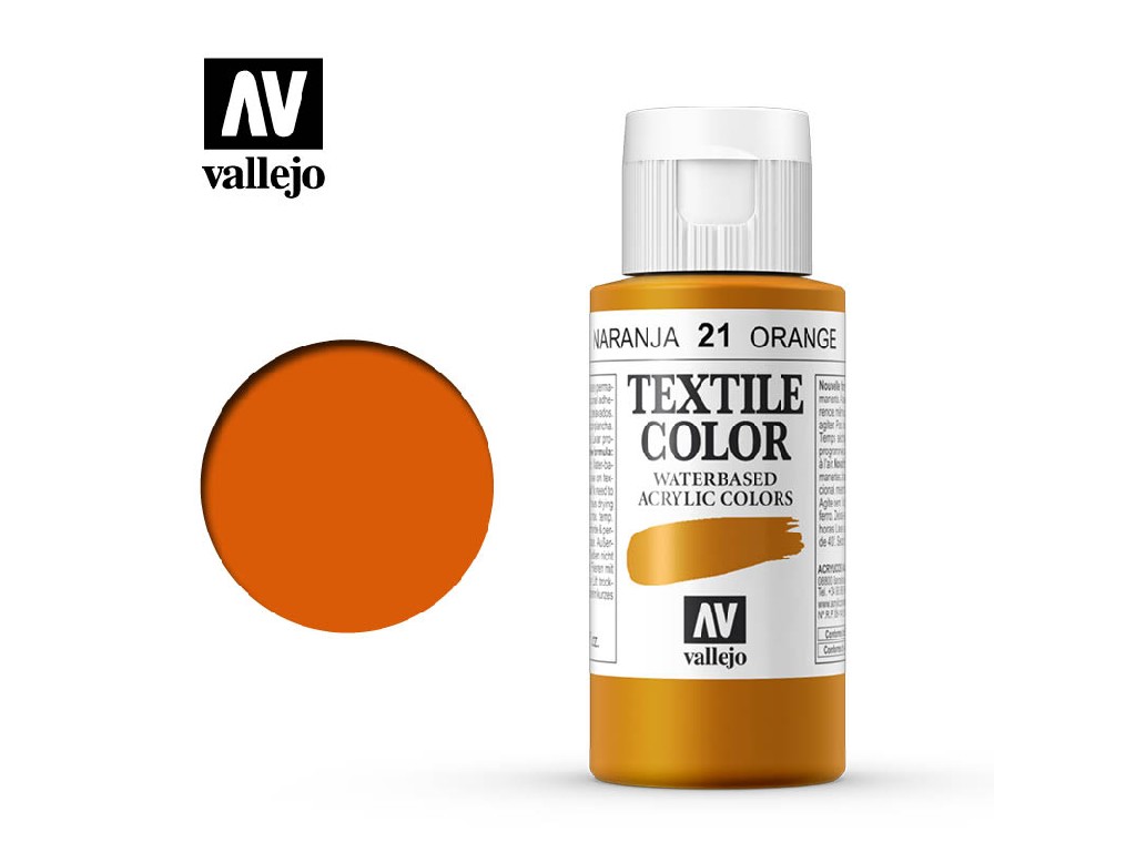 Vallejo Textile Color 40021 Orange (60ml)