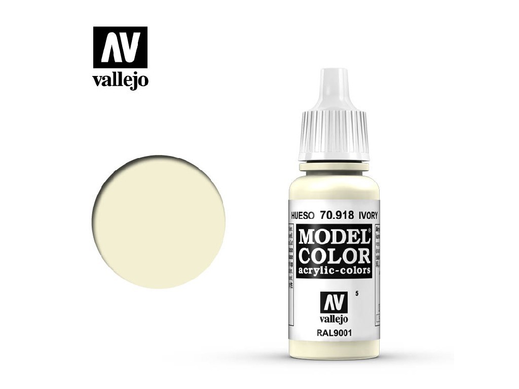 Akrylová barva Vallejo Model Color 70918 Ivory (17ml)