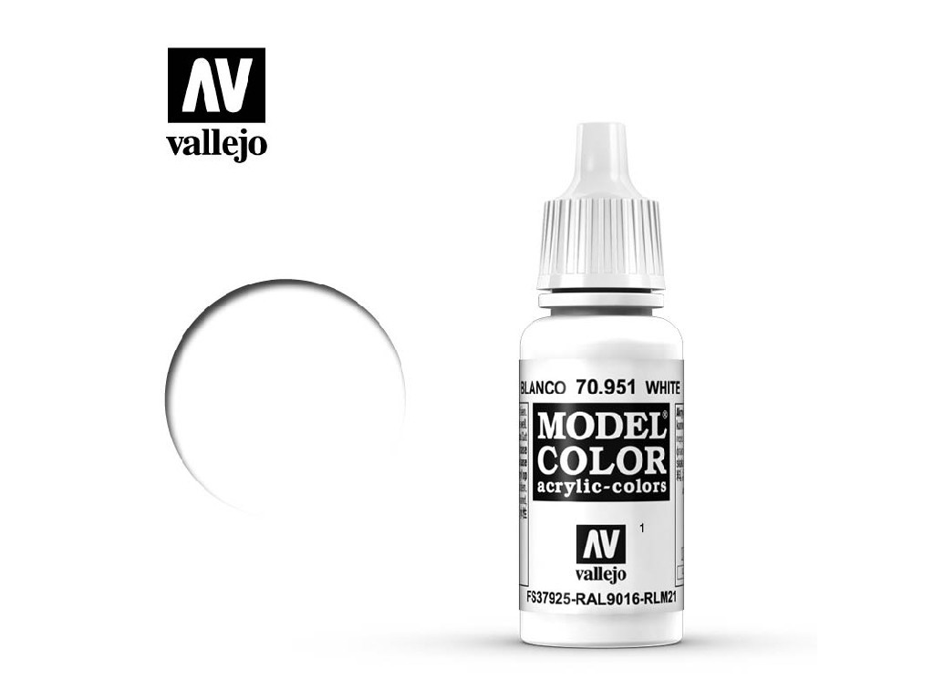 Akrylová barva Vallejo Model Color 70951 White (17ml)