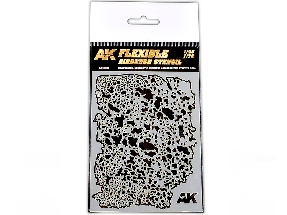 AK Airbrush stencils PLANTILLA DE AEROGRAFÍA FLEXIBLE 1/48 1/72