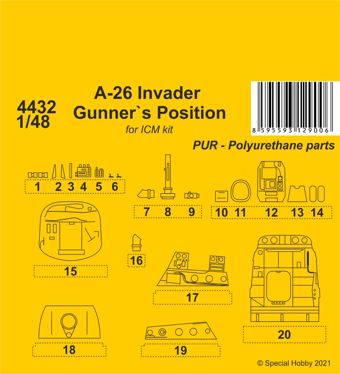 1/48 A-26 Invader Gunner`s Position