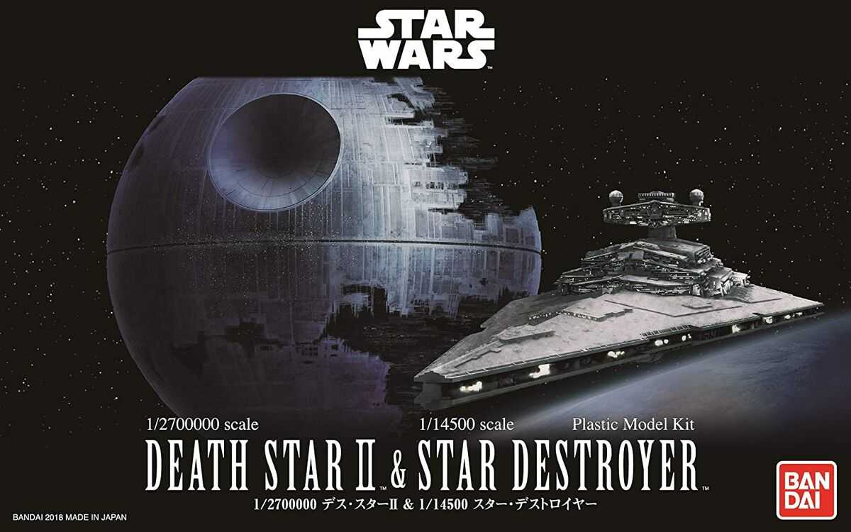 Plastiková stavebnice Star Wars -  Death Star II + Imperial Star Destroyer - BANDAI