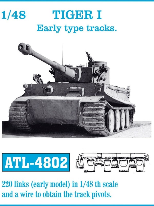 1/48 ATL-4802 TIGER I Early type tracks - Friul Model